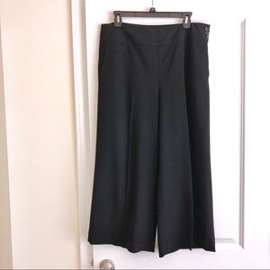 Talbots Black Wide leg crop pants